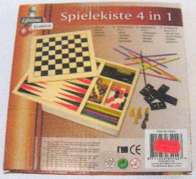 Set of games - Games Chest 4 in 1 (Spielekiste 4 in 1)