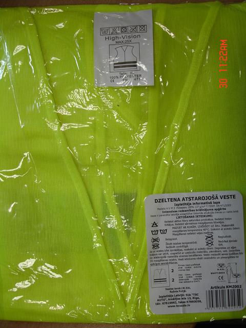 High visibility safety vest