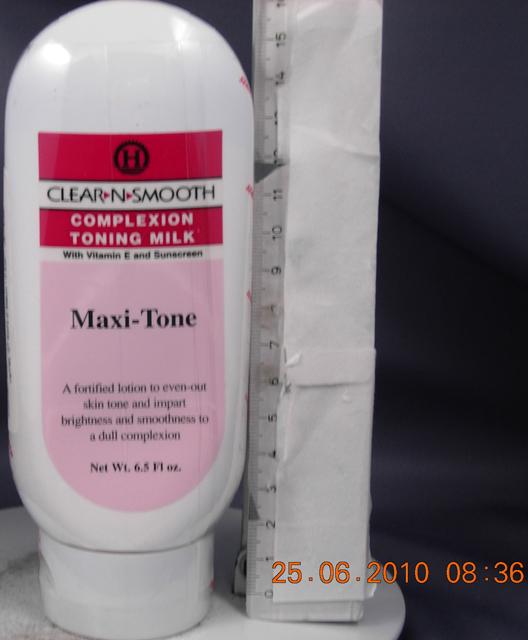 Toning cream - Maxi Tone Complexion Toning Milk with Vitamin E and Sunscreen