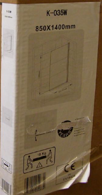 Shower screen for the bath