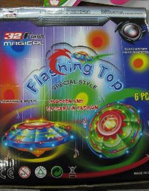 1. Spinning Top, and 2. Toy mobile phone