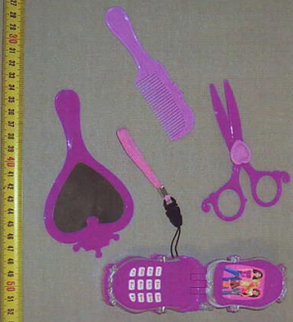 Toy set with mobile phone