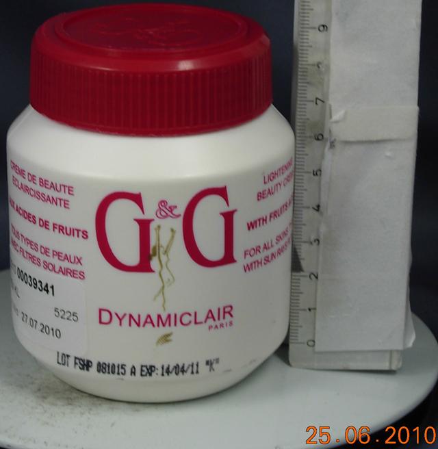 Skin lightening product - Dynamiclair Lightening Beauty Creme