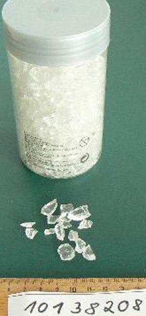 Decorative glass stones - Villaverde glass stones, clear 4-10mm 450g/container