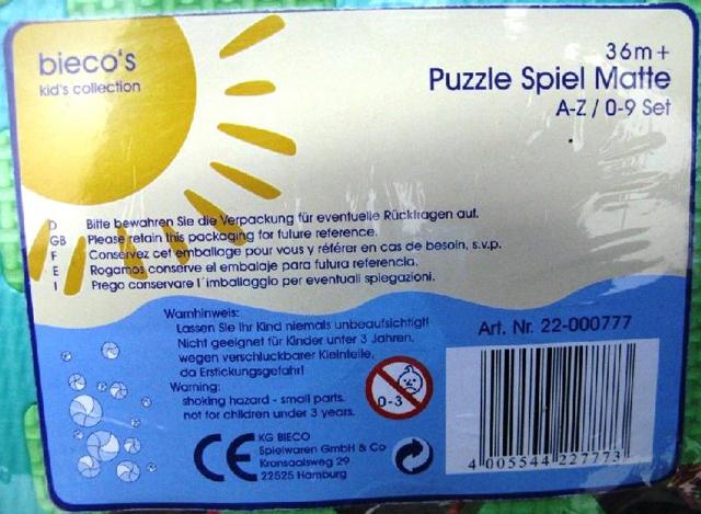 Puzzle mat - Puzzle Spiel Matte
