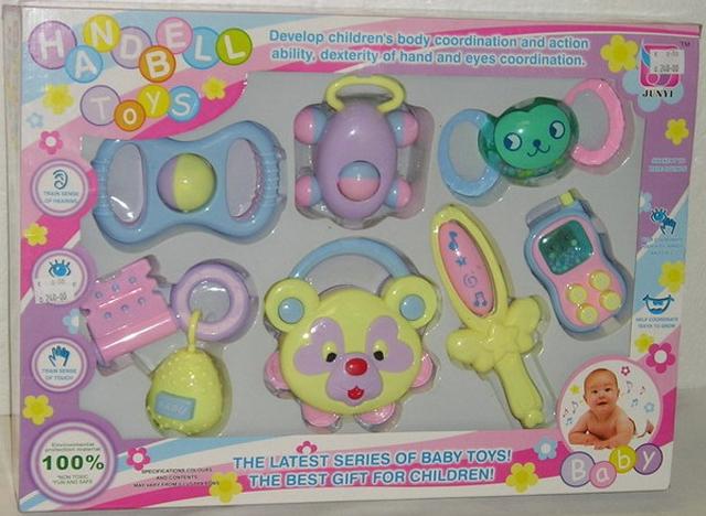 Set of baby’s rattles - Handbell toys