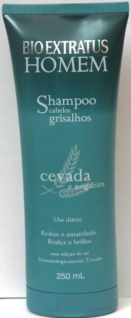 Colouring shampoo - “BIO EXTRATUS HOMEM - Shampoo cabelos grisalhos - cevada e nogueira”