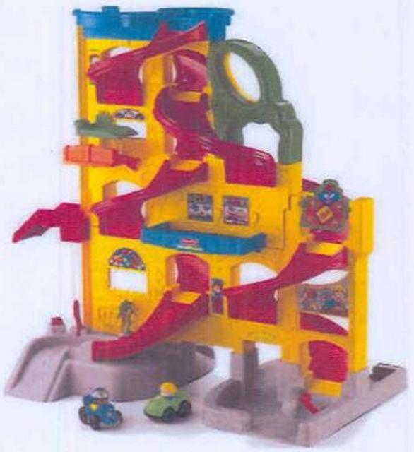 Plastic rampway - Little People Wheelies Stand 'n Play Rampway