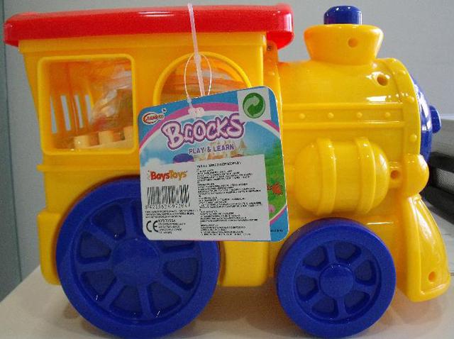 Plastic train "Blocks Play & Learn"