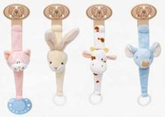 Soother holders - Napphållare – Suttekæder -mouse -giraffe -tiger -lion -elephant -cat -rabbit -cow
