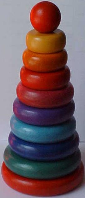 Wooden toy - Nagy torony