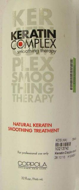 Hair treatment - Keratin Complex Smoothing Therapy, Natural Keratin Smoothing Treatment