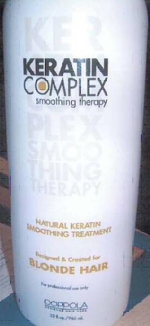 Hair treatment - Keratin Complex Smoothing Therapy, Natural Keratin Smoothing Treatment - Blonde Hair