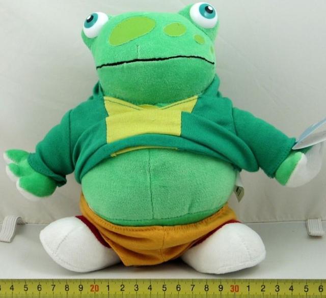 Soft toy – 1. plush frog, 2. cat, 3. plush frog