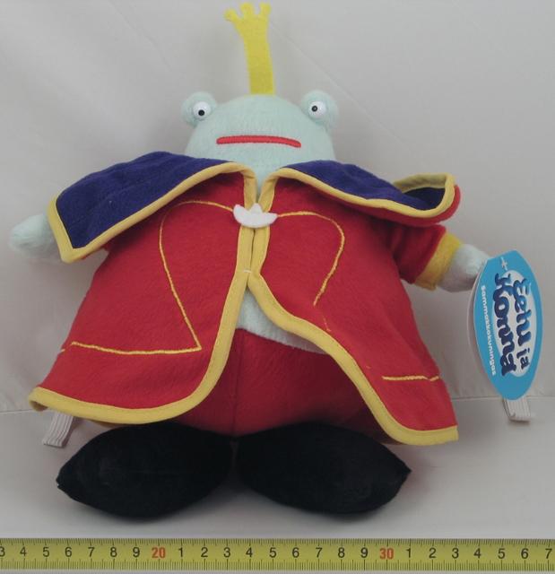 Soft toy – 1. plush frog, 2. cat, 3. plush frog