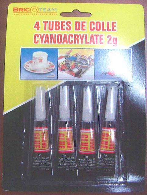 Glue (4 tubes de colle cyanocrylate 2g)