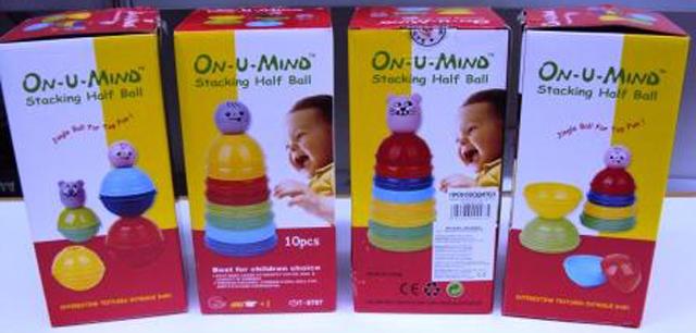 Plastic toy (Stacking Half Ball)