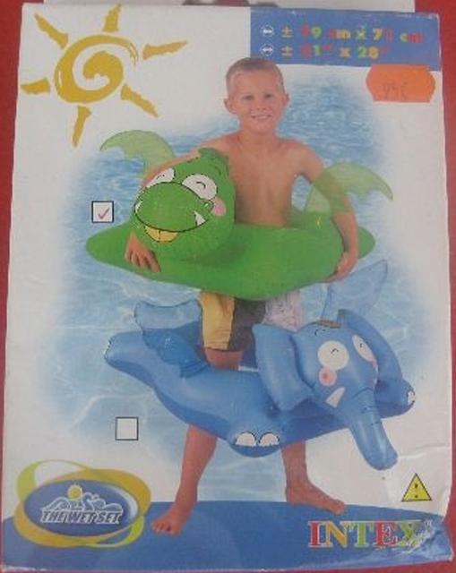 Dragon shaped green swim ring