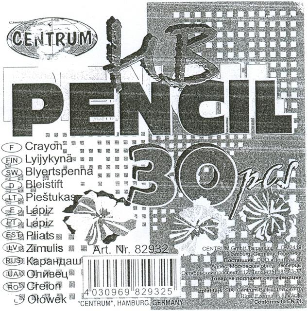 Pencil with eraser (HB Pencil 30 pcs)