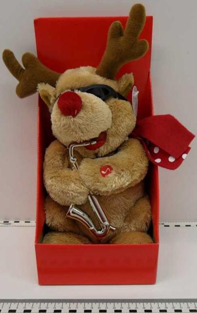 Soft toy - Elk with saxophone