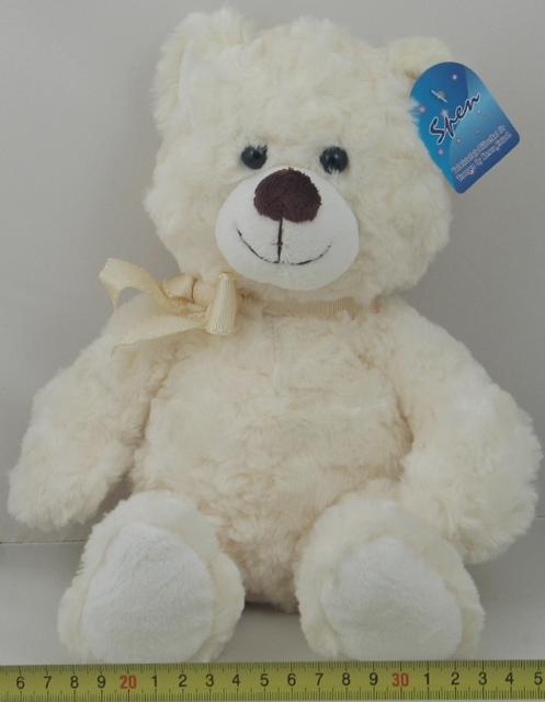 1) Plush bear 2) Plush dog