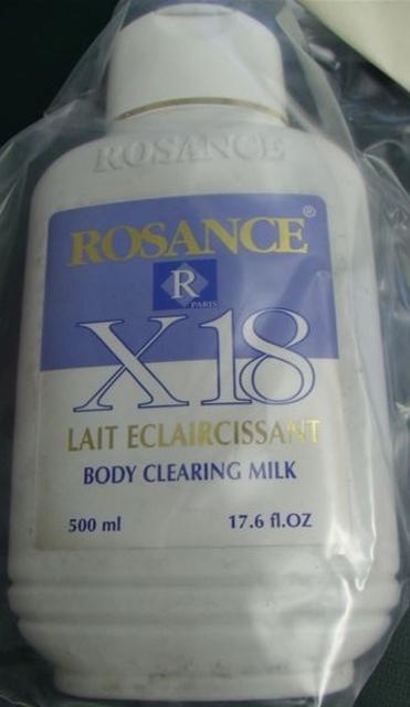 Skin-lightening lotion "X18 Body clearing Milk"