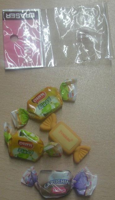 Erasers "Apple/Capuchin Mateo"