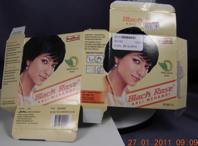 Powder hair dye "Kali Mehandi"