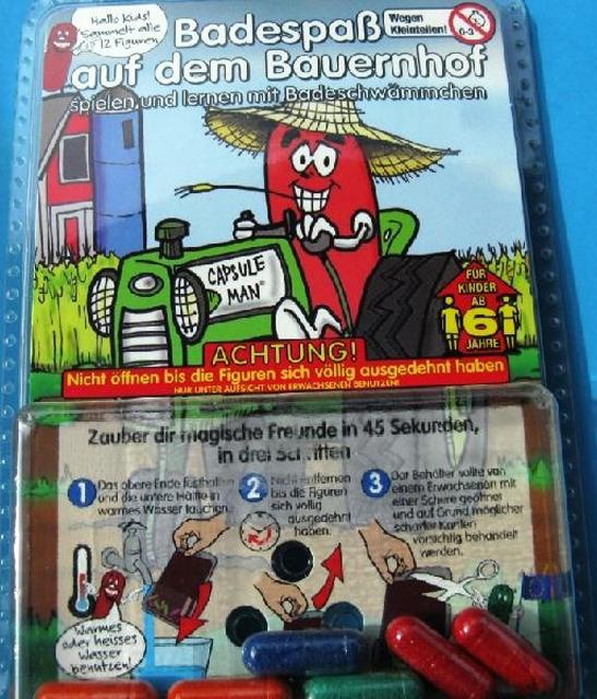 Expanding toysa) Expanding toy "Badespaß auf d