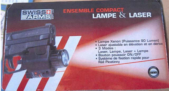 Laser sight for air gun "Ensemble Compact, Lampe &