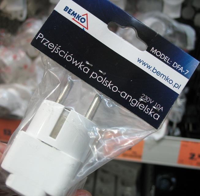 Socket adaptor "Przejsciowka Polsko-angielska"