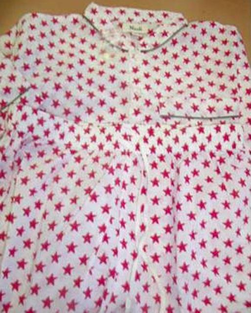 Pyjama set and girl's nightgown