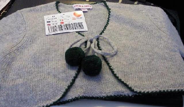 Babies’ knitted jacket