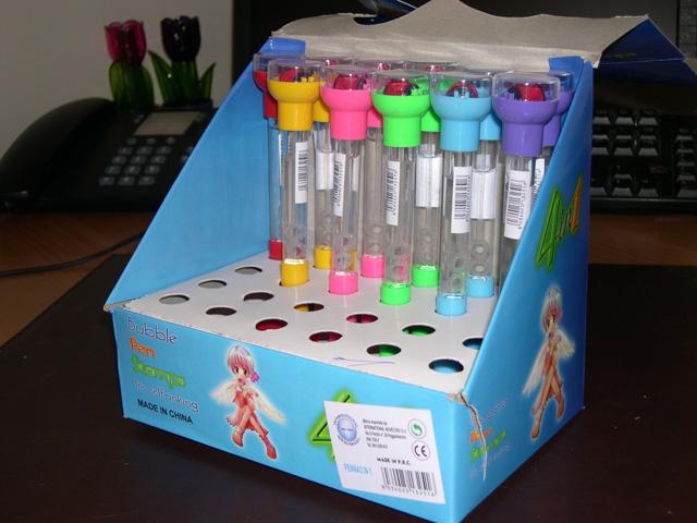 Toy pen with soap bubbles 4 in 1