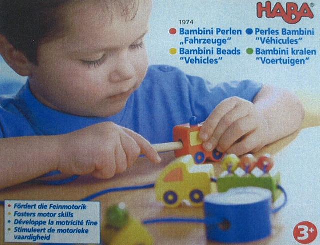 Wooden cars "Bambini Perlen Fahrzeuge"