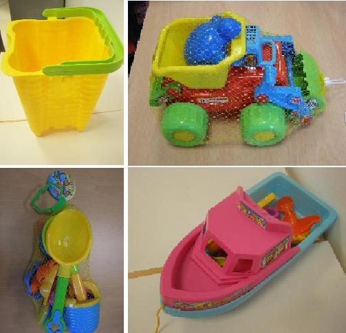 Plastic beach toys