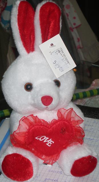 Plush toy "Bunny Valentine"
