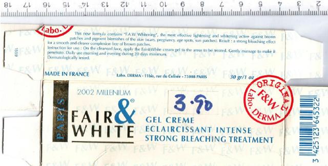 Skin lightening product "Gel Crème Eclaircissant i