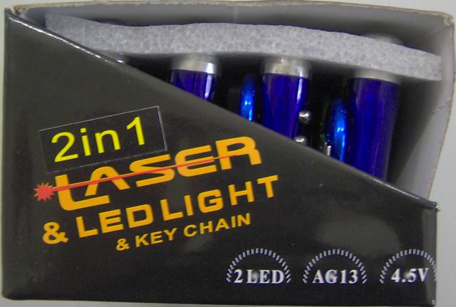 Laser pointer key-ring