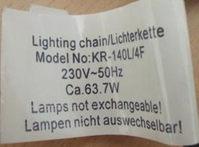 Lighting chain1. 60 Mini Lights 2.