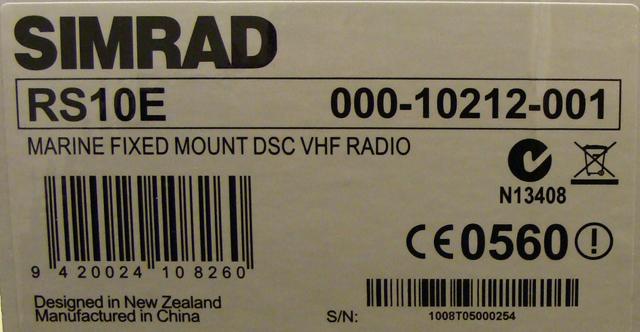 VHF marine radio RS10