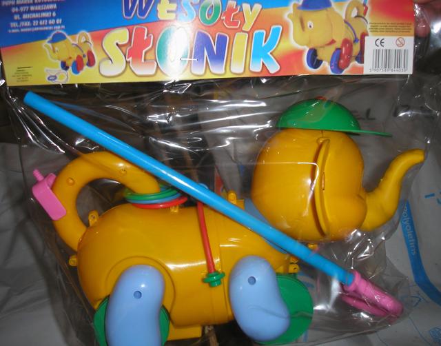 Push toy "Wesoły Słonik" [Merry Elephant]