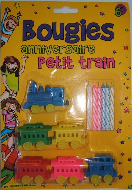 Birthday Candles "Bougies anniversaire Petit train