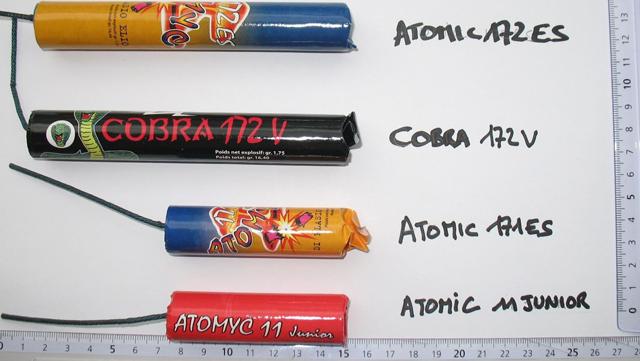 Fireworks "ATOMYC"; "COBRA"