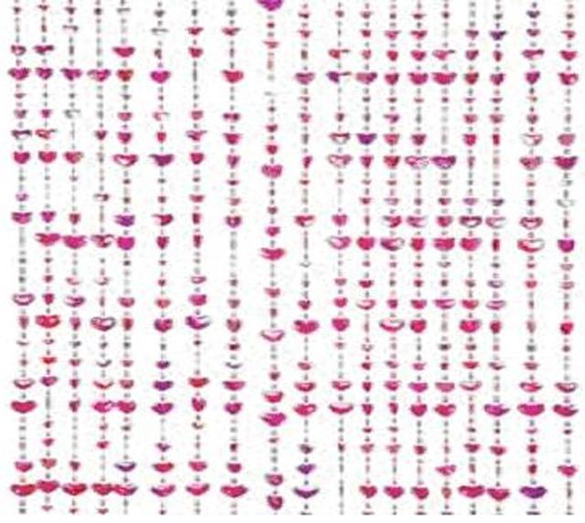 Beaded door curtain "Hearts Beaded Door Curtain"