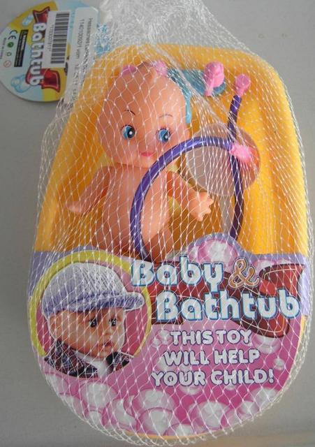 Doll and toy bath set "Baby & Bathtub"