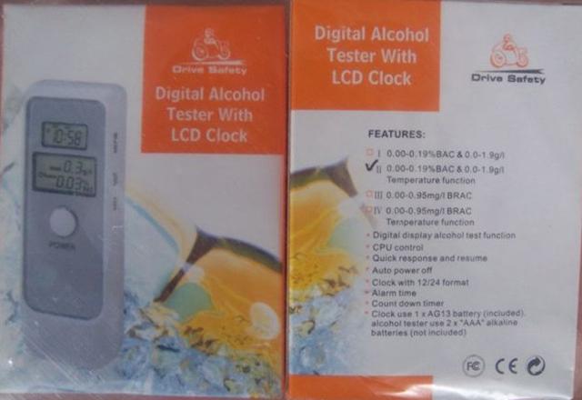 Electronic alcohol tester "Digital Alcohol Tester
