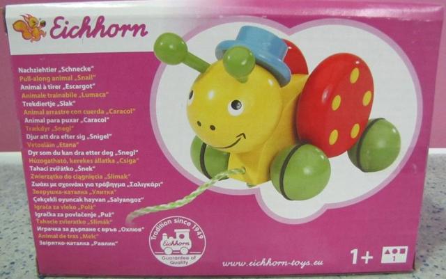 Pull toy Pull–along animal "Snail"