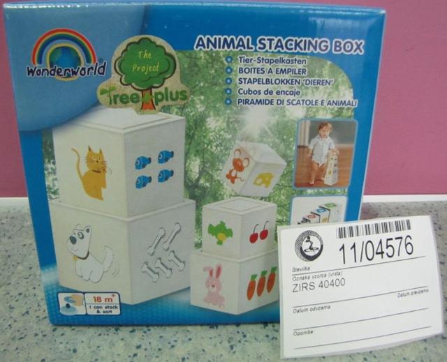 Wooden blocks "Animal Stacking Box"