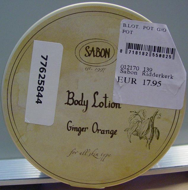 Body lotion